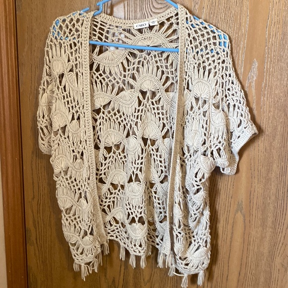 Cato Tops Cato Crocheted Knit Cardigan Poshmark